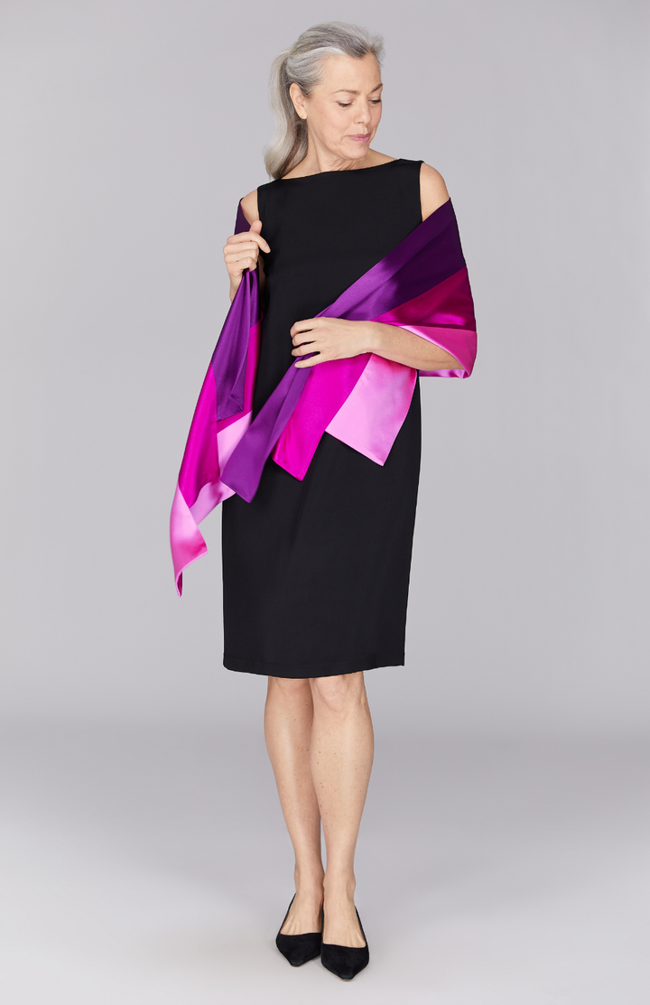 Satin Banded Shawl