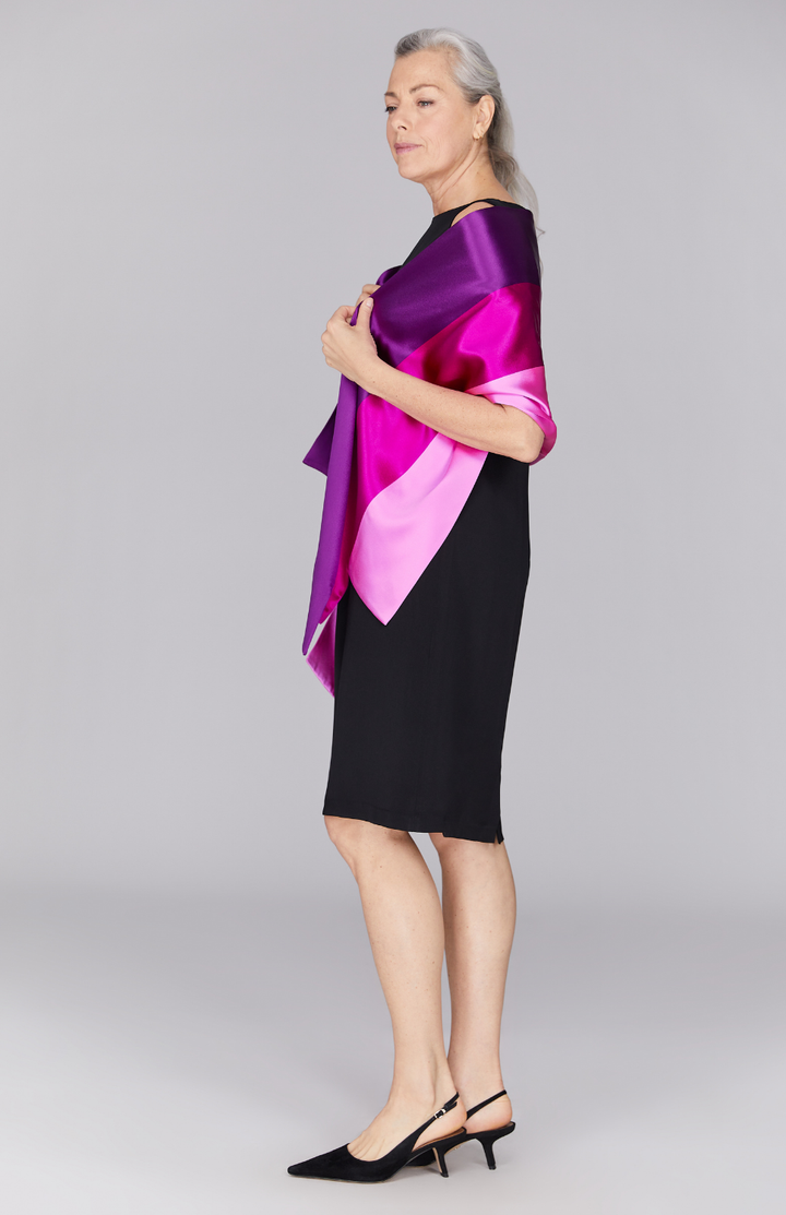 Satin Banded Shawl