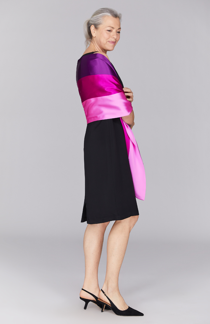 Satin Banded Shawl