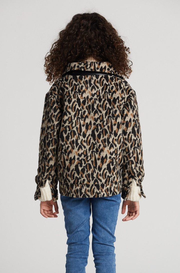 Selena short leopard jacket