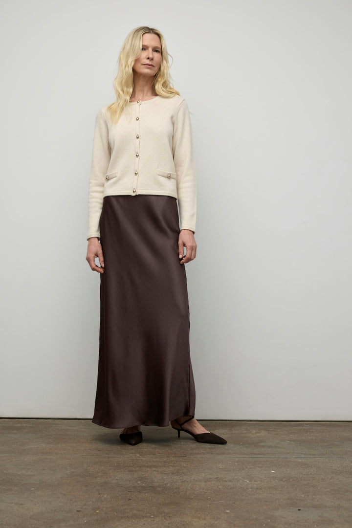 Satin slip skirt