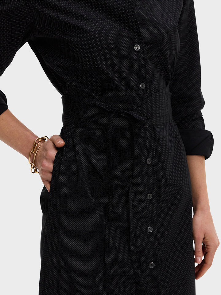 SHIRT DRESS: BLACK DIAMOND