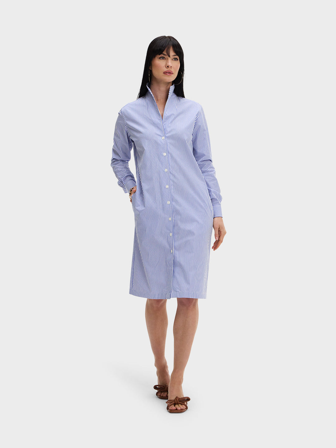 SHIRT DRESS: BOYFRIEND BLUE