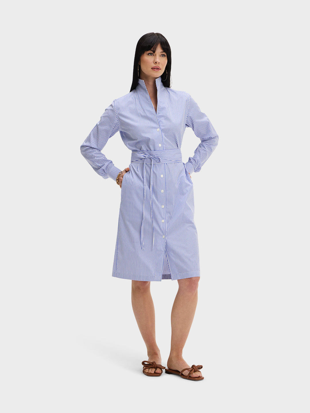 SHIRT DRESS: BOYFRIEND BLUE