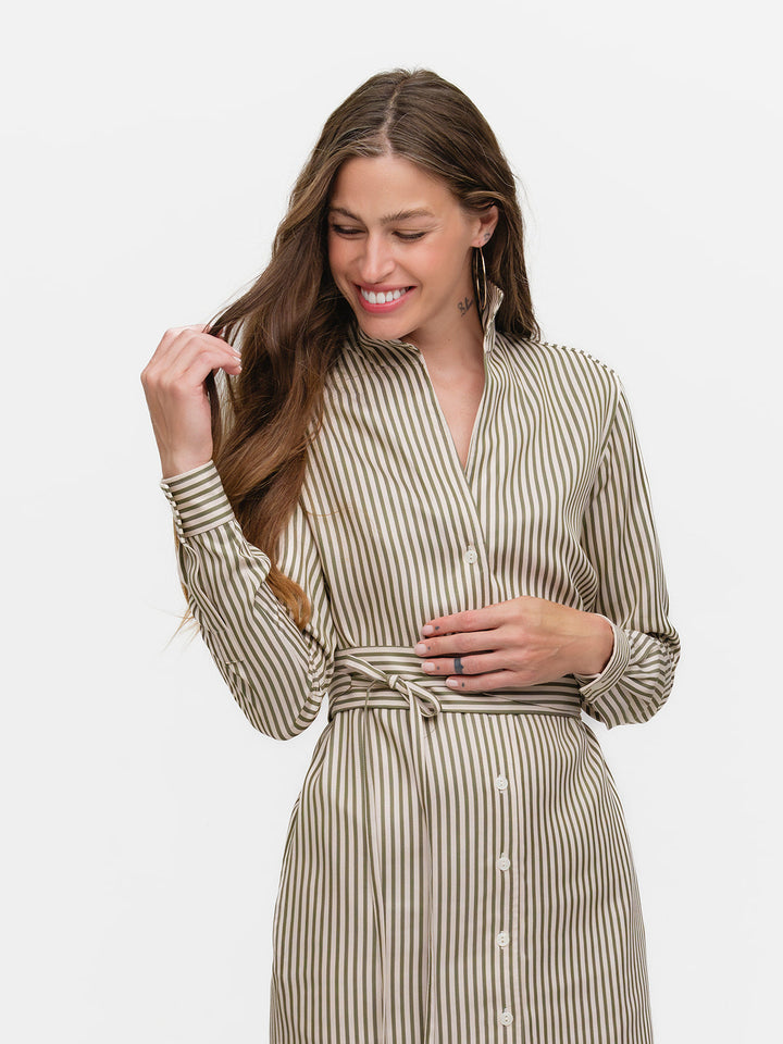 SHIRT DRESS: STRAIGHT UP