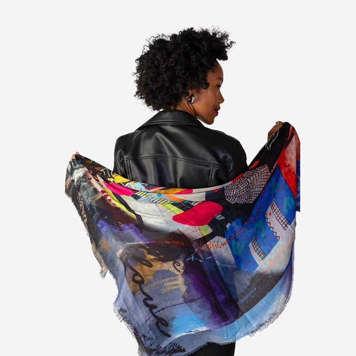 Pop Culture Silk Modal Scarf