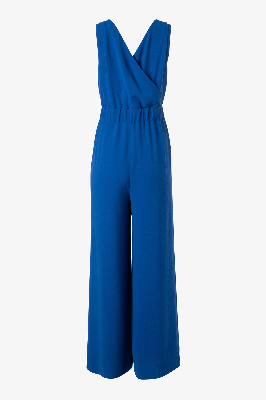 Sleeveless crisscross jumpsuit wide leg