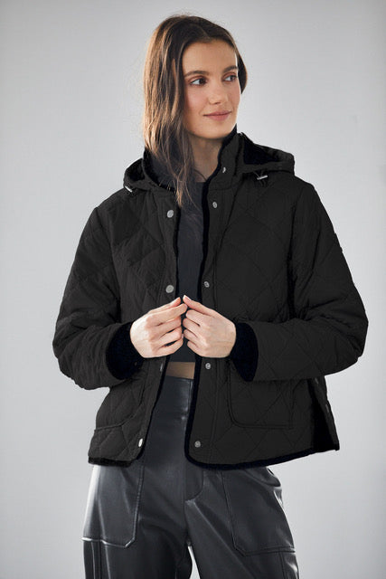 Shelby Short Quilted Hooded Jacket