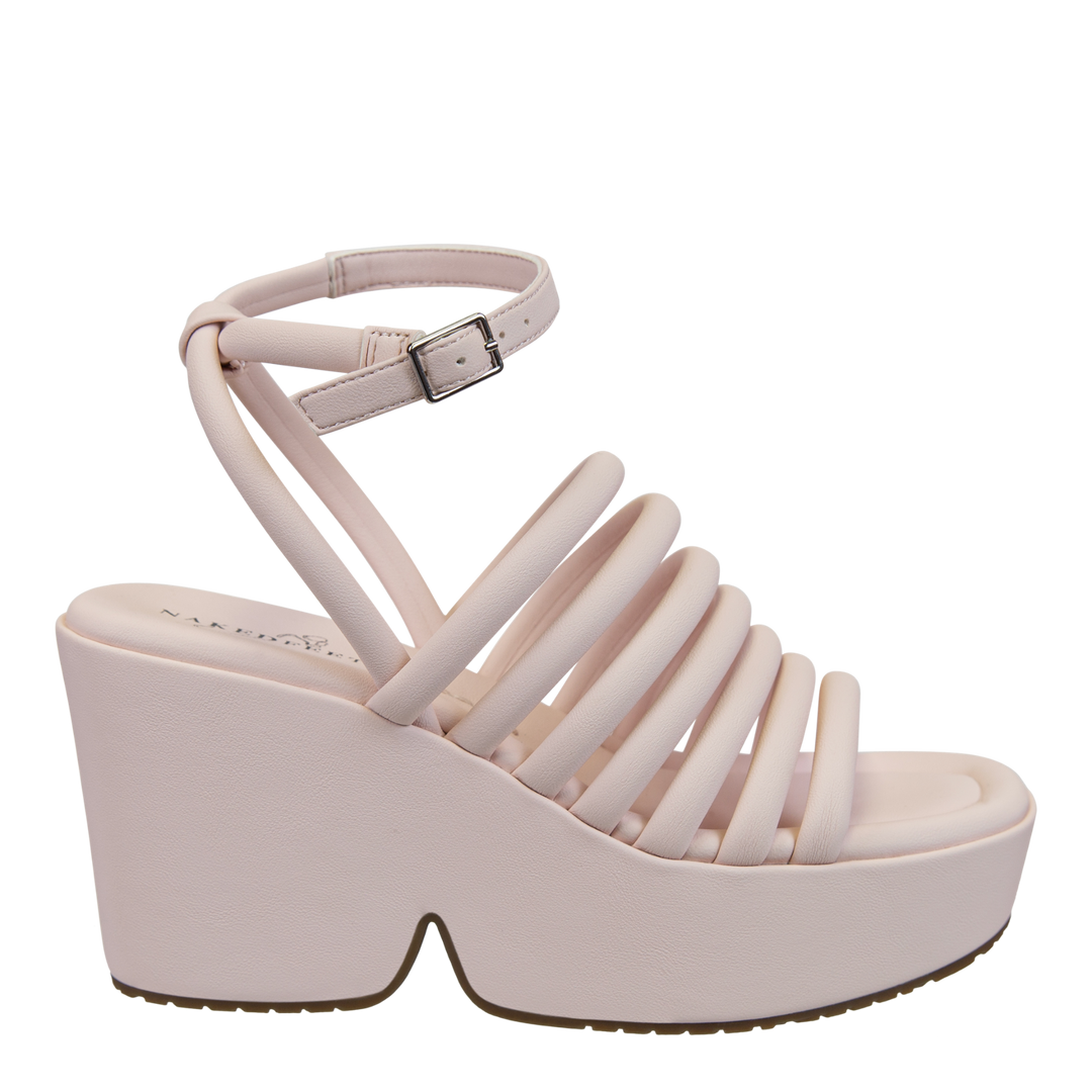 NAKED FEET - ANTIPODE in LIGHT PINK Heeled Sandals