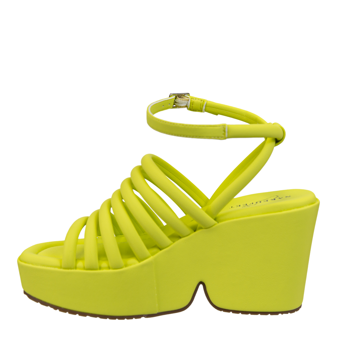 NAKED FEET - ANTIPODE in YELLOW Heeled Sandals