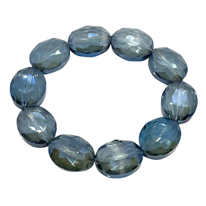 Blue Crystal Stretch Bracelet