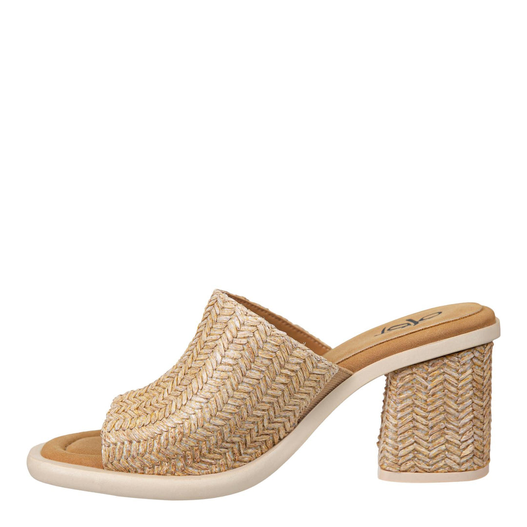 OTBT - BRAVURA in RAFFIA Heeled Sandals