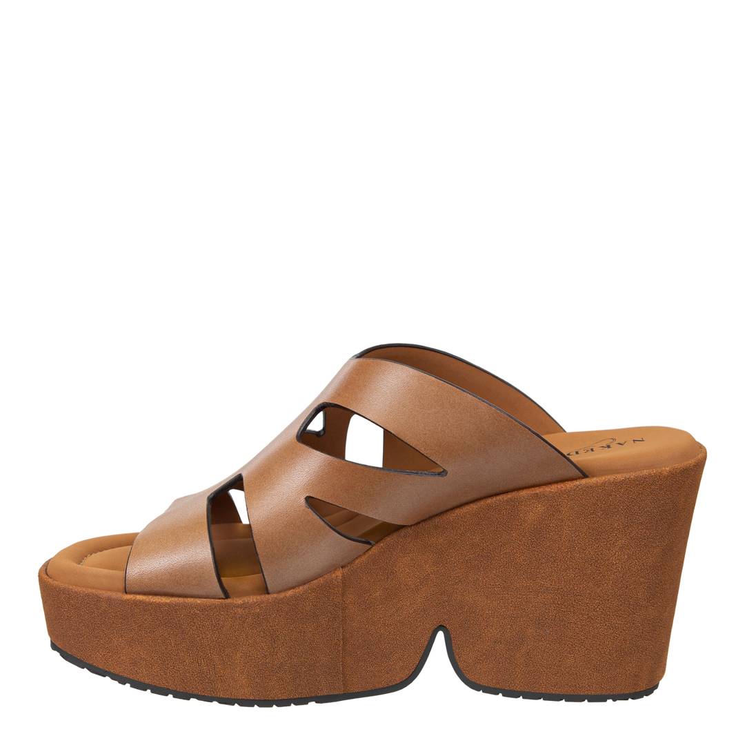 NAKED FEET - BRIO in BROWN Heeled Sandals