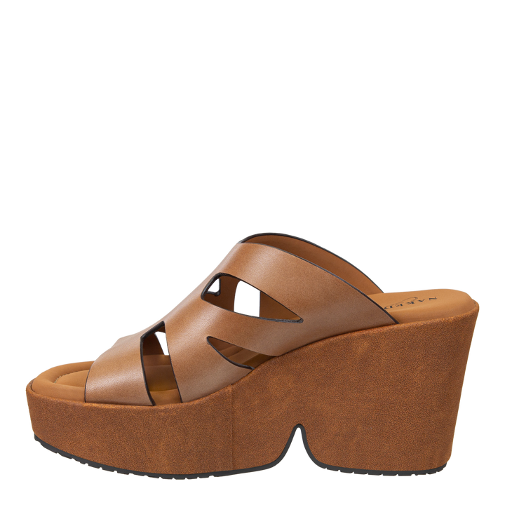 NAKED FEET - BRIO in BROWN Heeled Sandals