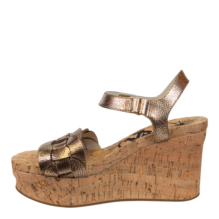 OTBT - CHARLESTON in GOLD Wedge Sandals