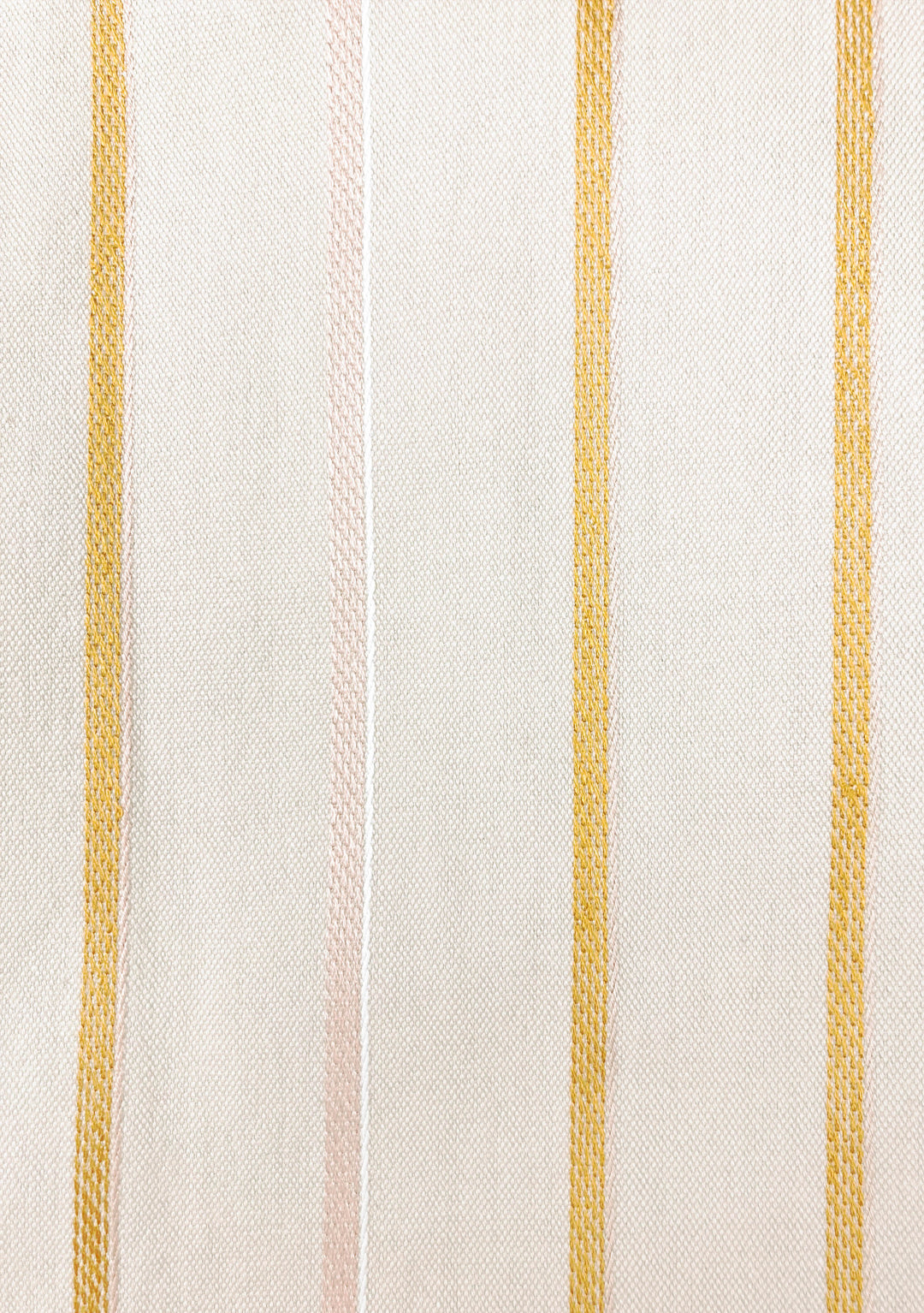 close up view of beige striped handwoven cotton silk jumpsuit