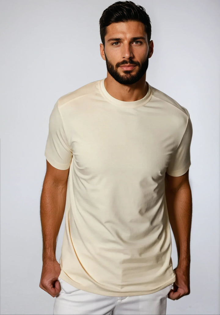 Buki + CINQO Crew Neck T-Shirt Maize