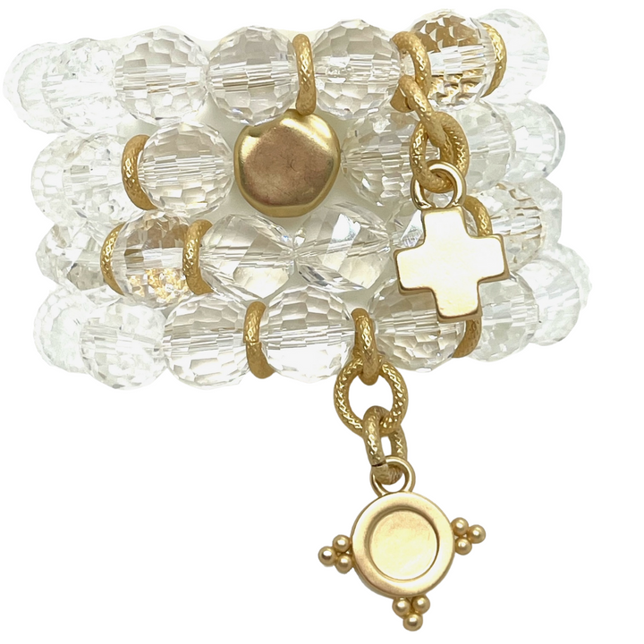 Clear Crystal Stretch Bracelet