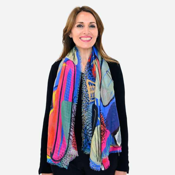 Dancing Water Silk Modal Scarf