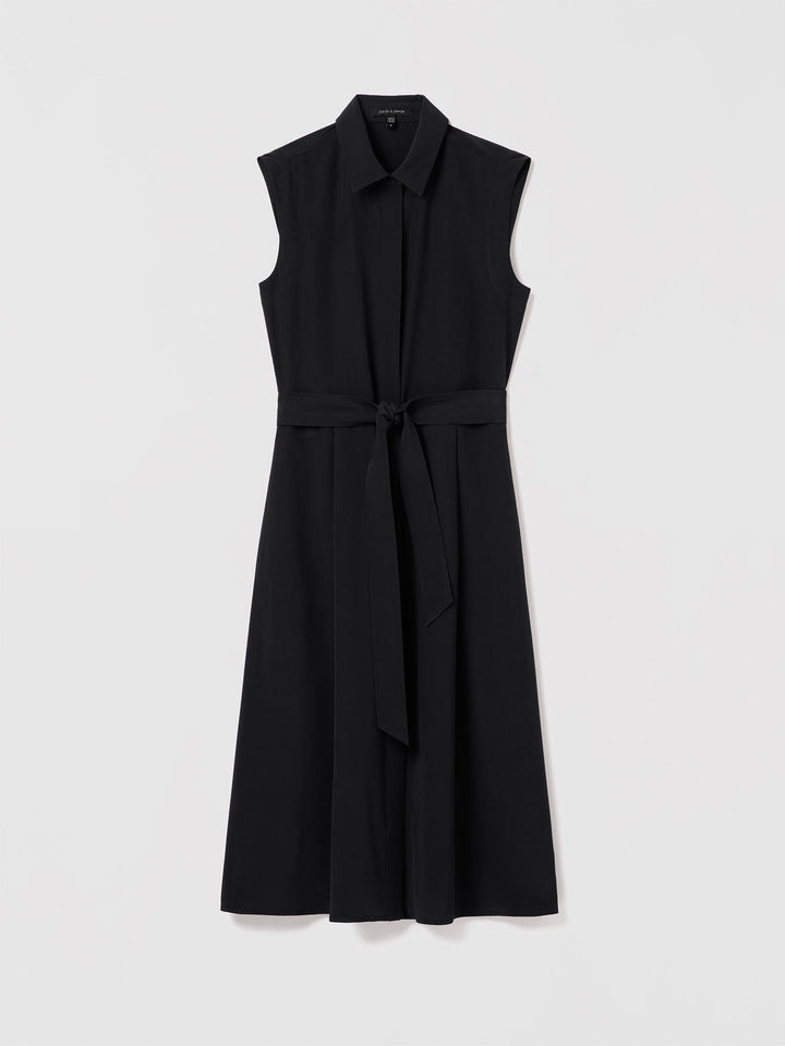 Silk shirt dress