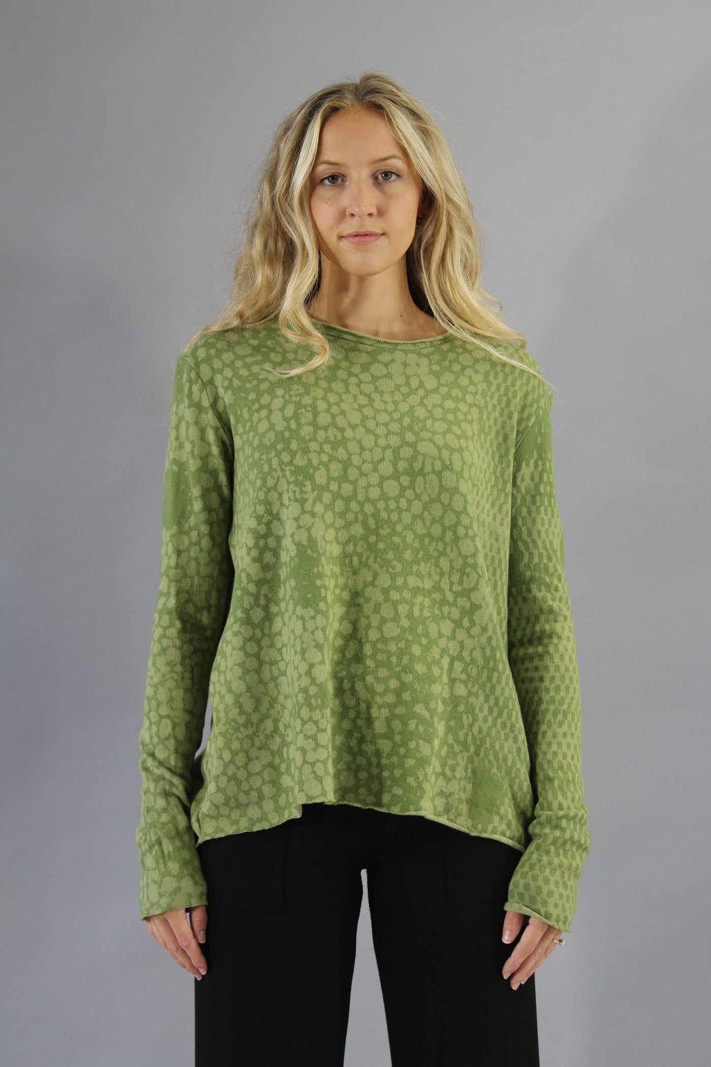 Cozy Sweater - Green - Stone