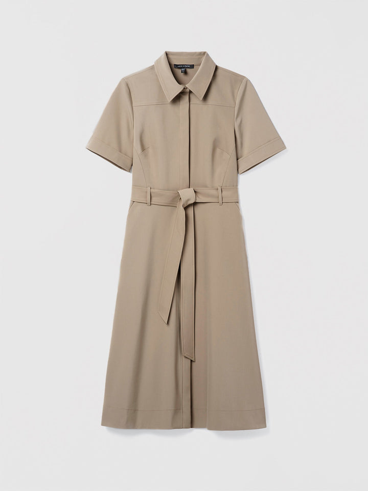 Easy care techno shirt dress