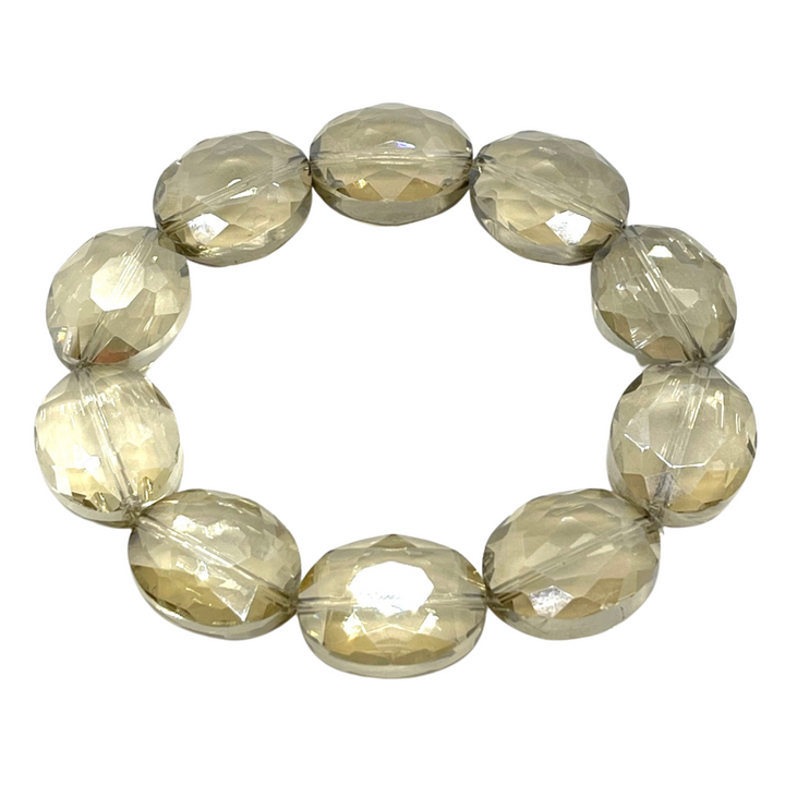 Champagne Crystal Stretch Bracelet