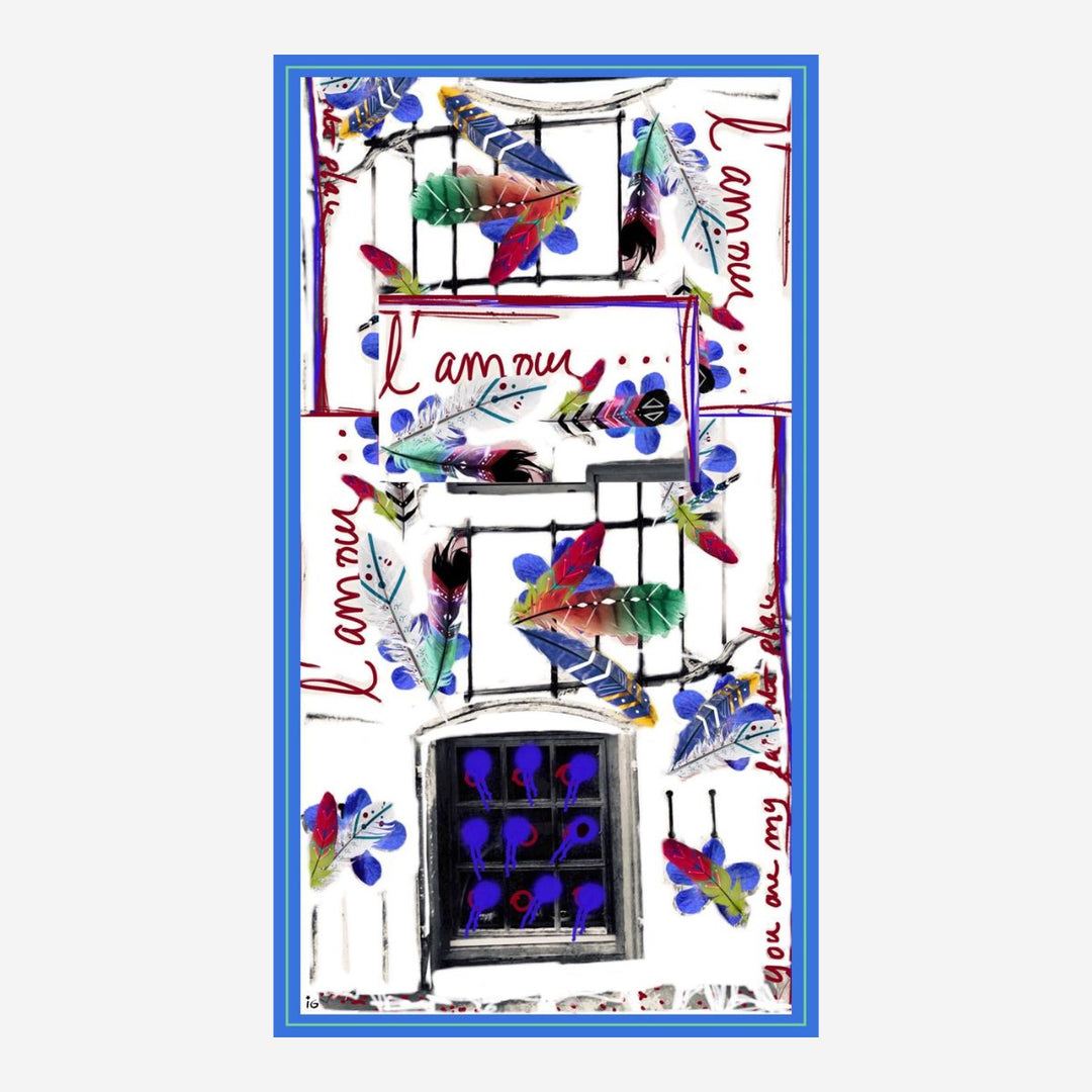 Love Letters Cotton Scarf