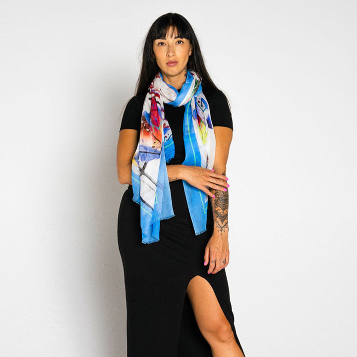 Love Letters Cotton Scarf
