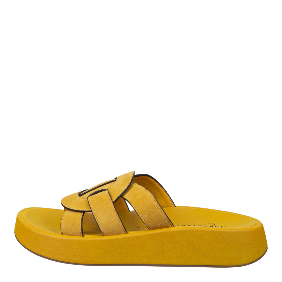 NAKED FEET - MARKET in YELLOW Platform Sandals