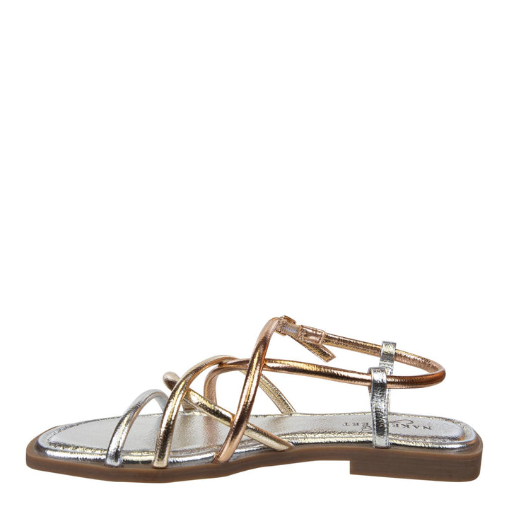 NAKED FEET - MINIMALIST in GOLD Flat Sandals