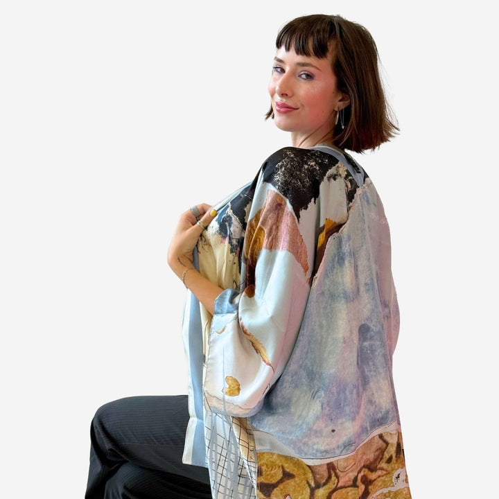 Mykonos Silk Kimono Robe