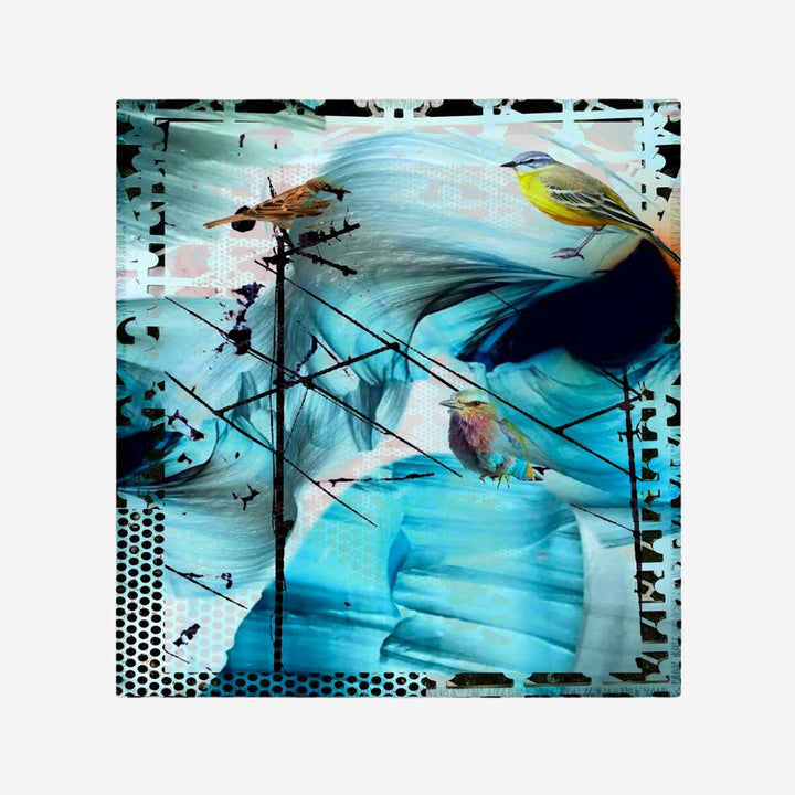 L'Oiseau Bleu Silk Scarf