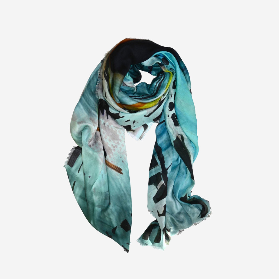 L'Oiseau Bleu Silk Scarf