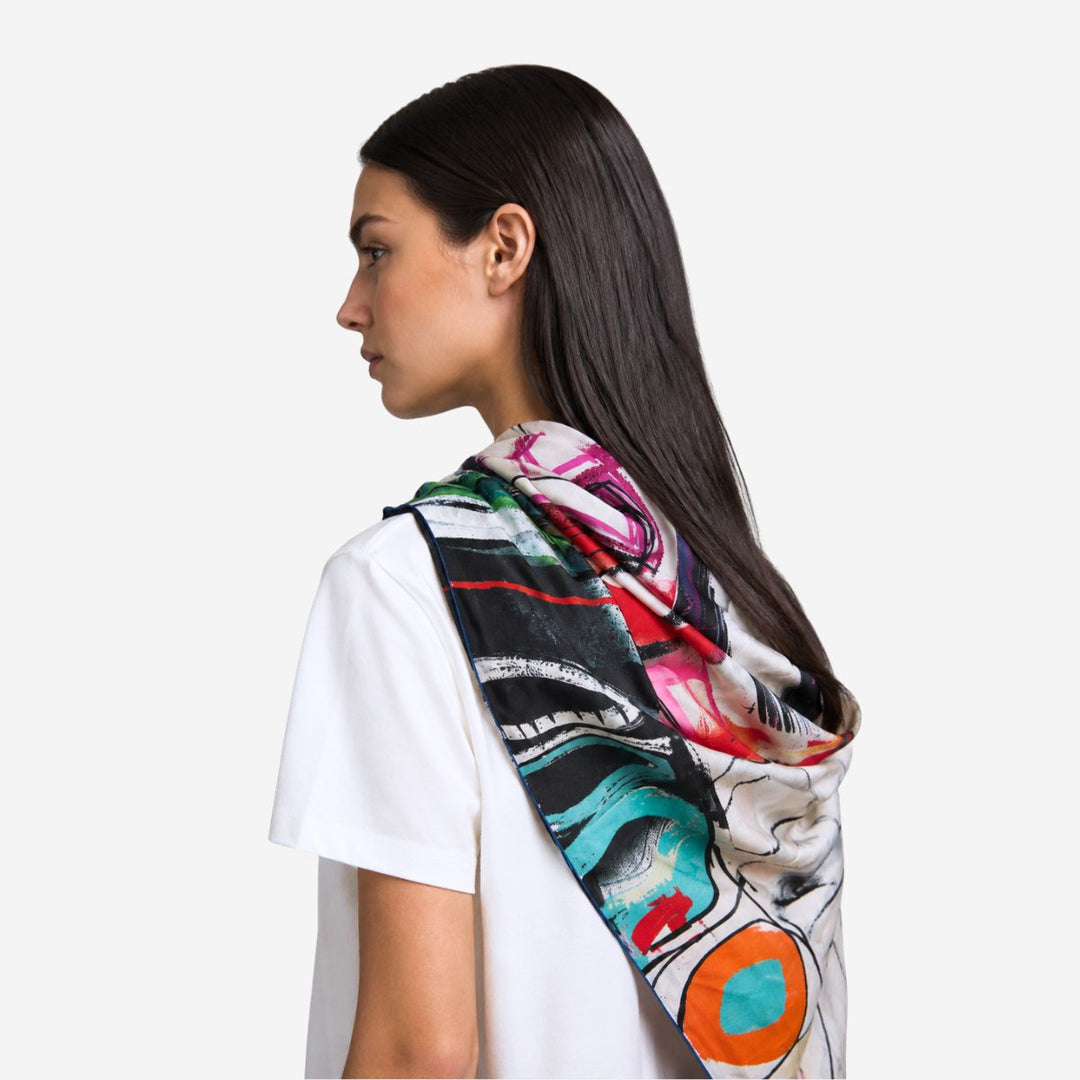 Prism Silk Cotton Scarf
