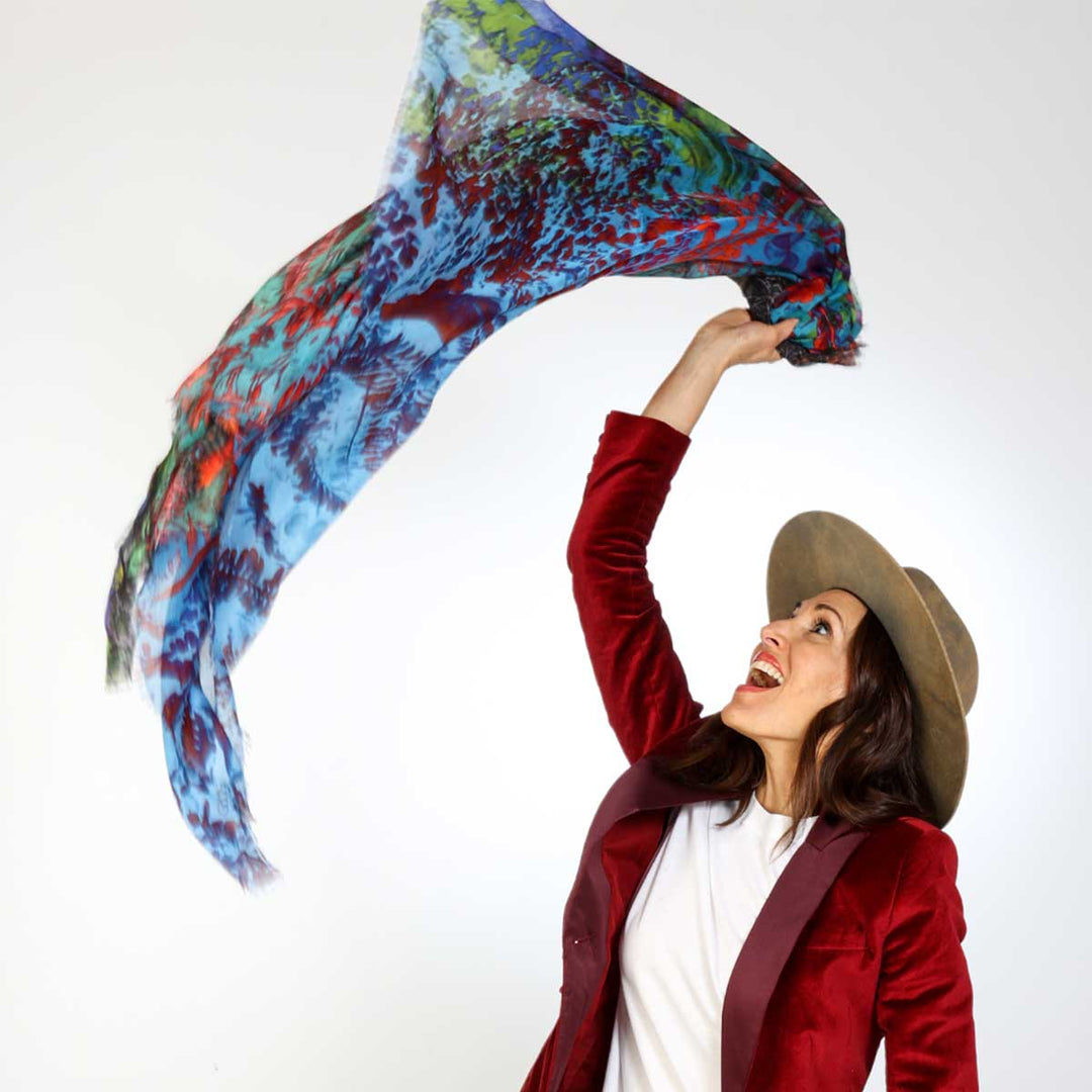 Blossom Silk Modal Scarf