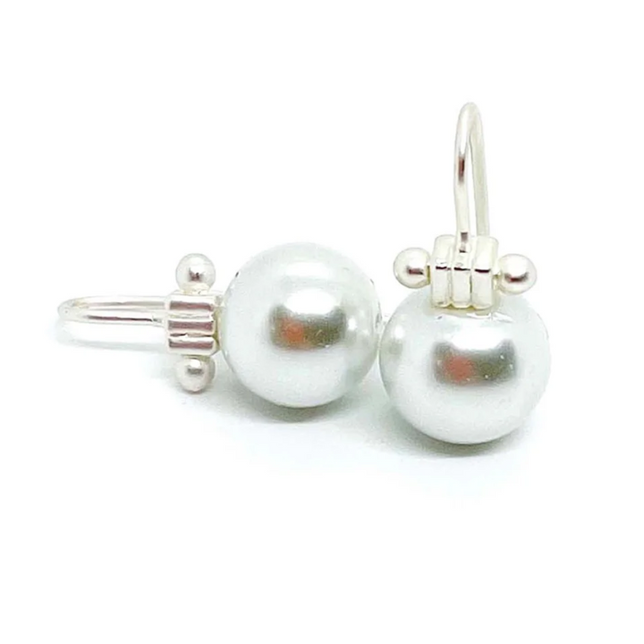 Pearl Matte Gold Earrings