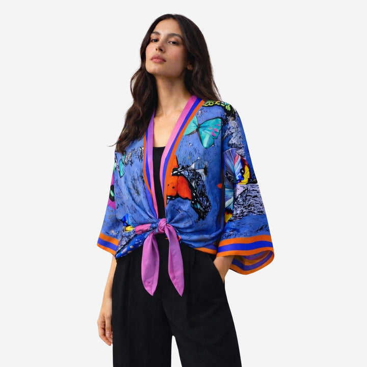 St Tropez Silk Kimono Robe