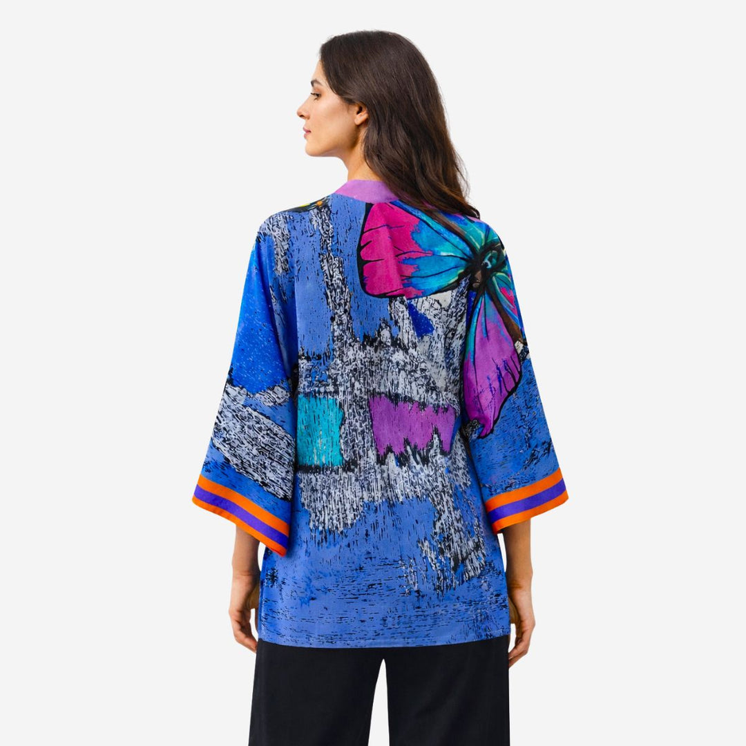 St Tropez Silk Kimono Robe