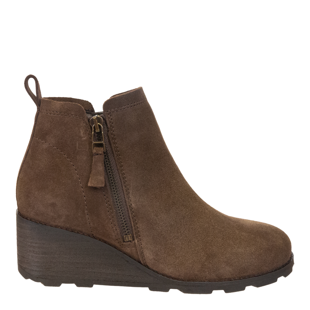 OTBT - STORY in BROWN Wedge Ankle Boots