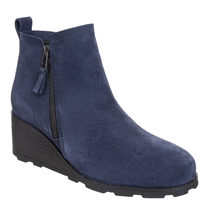 OTBT - STORY in NAVY Wedge Ankle Boots