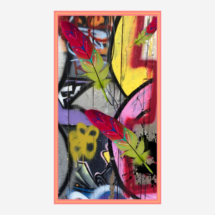 Wild Feathers Cotton Scarf