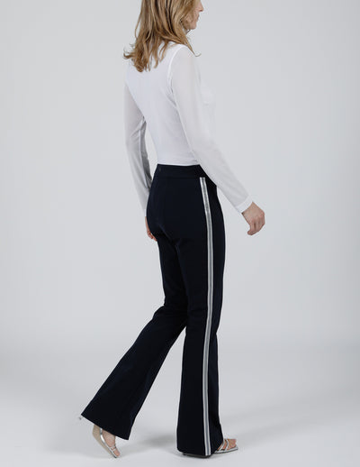 MIRACLE STRETCH FLARE PANT WITH STRIPE