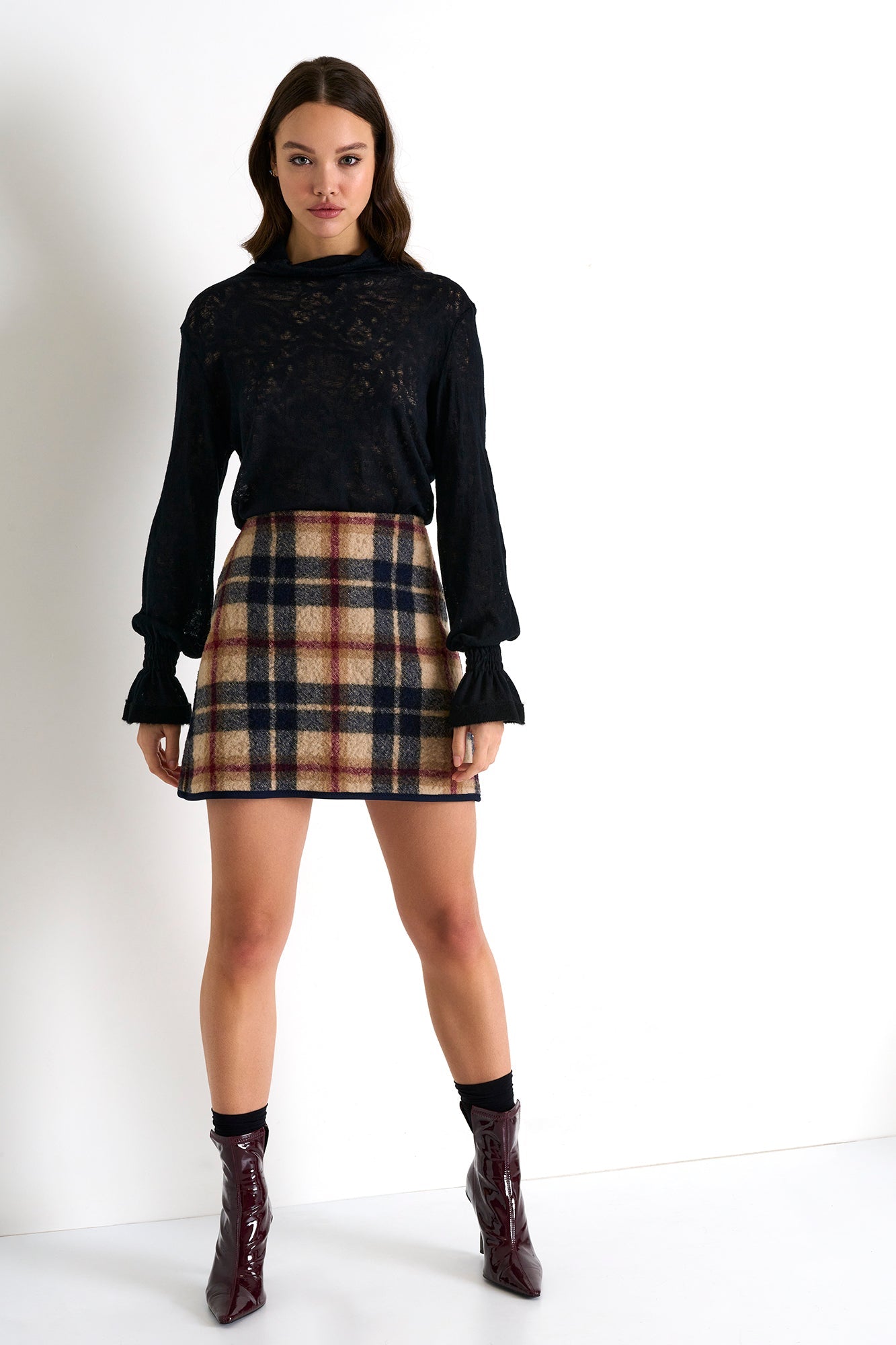 Wool Skirt - 52376-44-960 02 / 960 Kelly / 100% WOOL