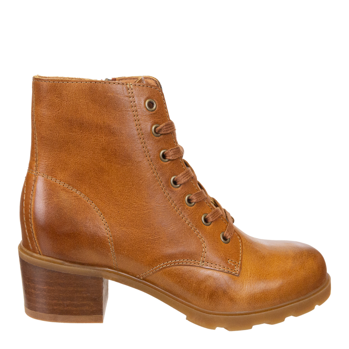 OTBT - ARC in CAMEL LEATHER Heeled Ankle Boots