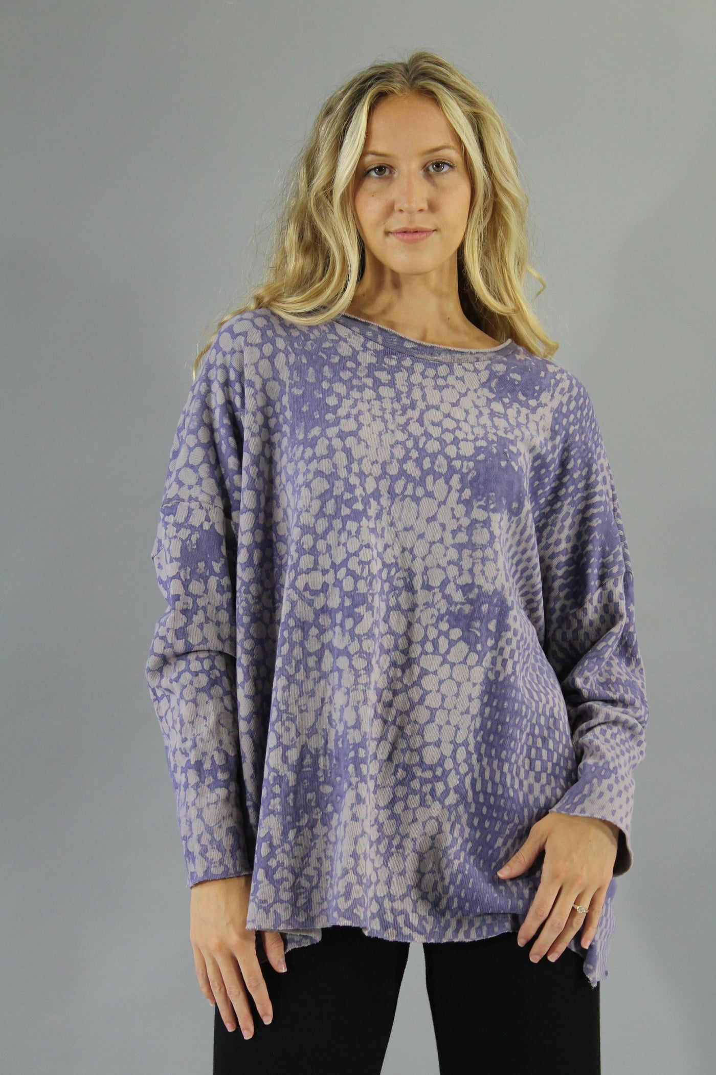 Tunic Sweater Lavender Stone