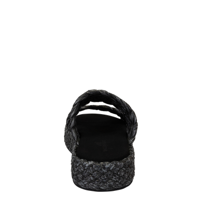 NAKED FEET - SANTORINI in BLACK Espadrille Sandals
