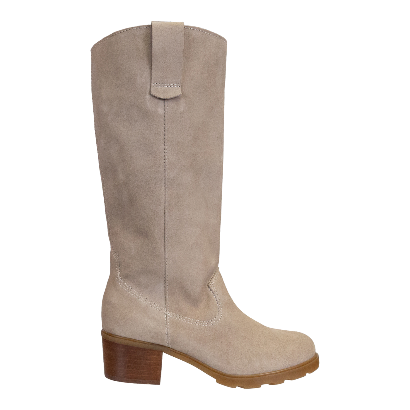 OTBT - TALLOW in BEIGE Heeled Mid Shaft Boots